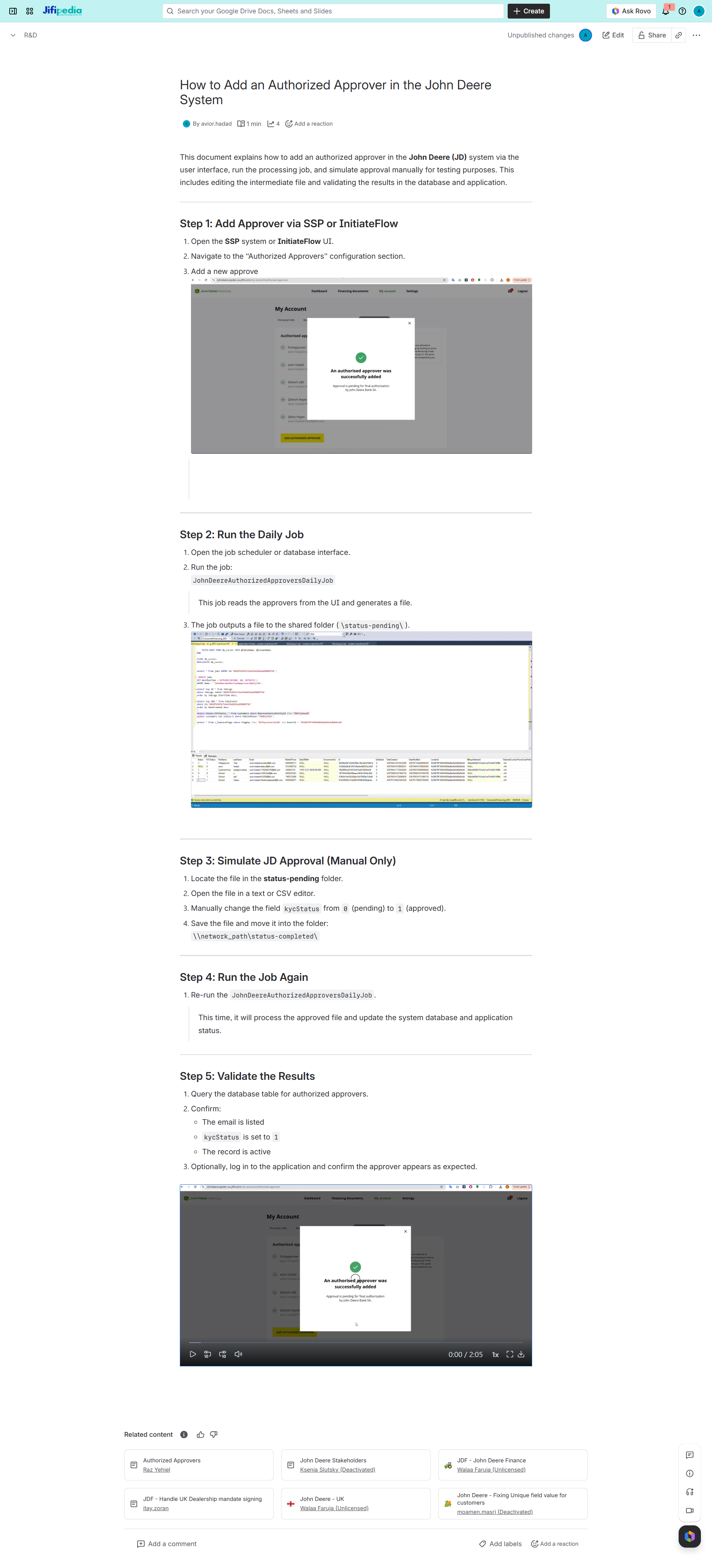 John Deere Authorized Approver guide
